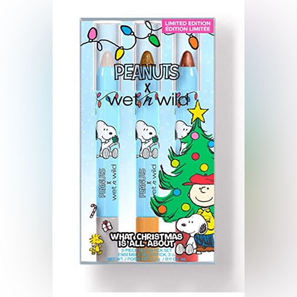 Wet n Wild Snoopy Christmas 3-Piece multistick set‎
